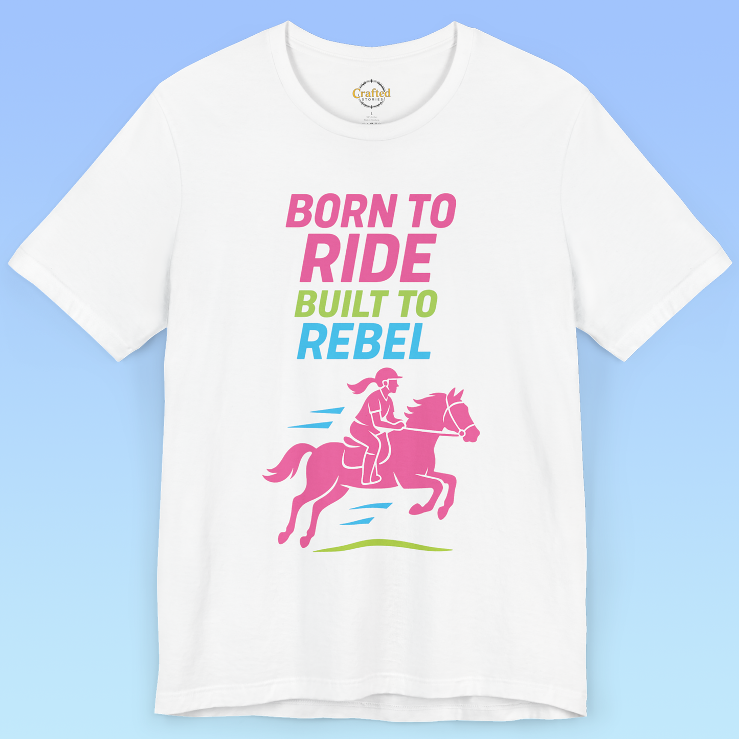 BORN TO RIDE- Short Sleeve Women T-shirt