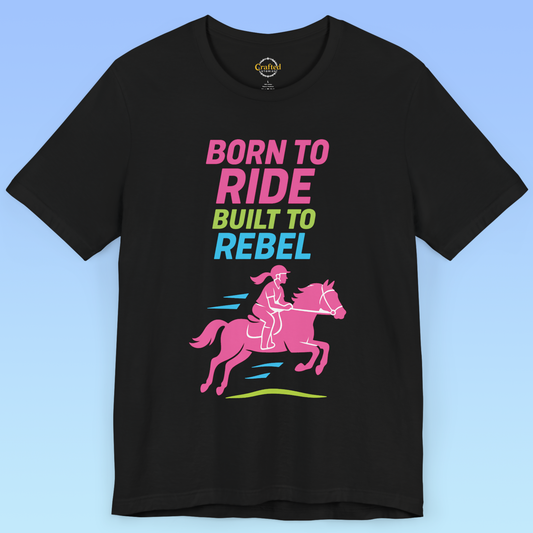 BORN TO RIDE- Short Sleeve Women T-shirt