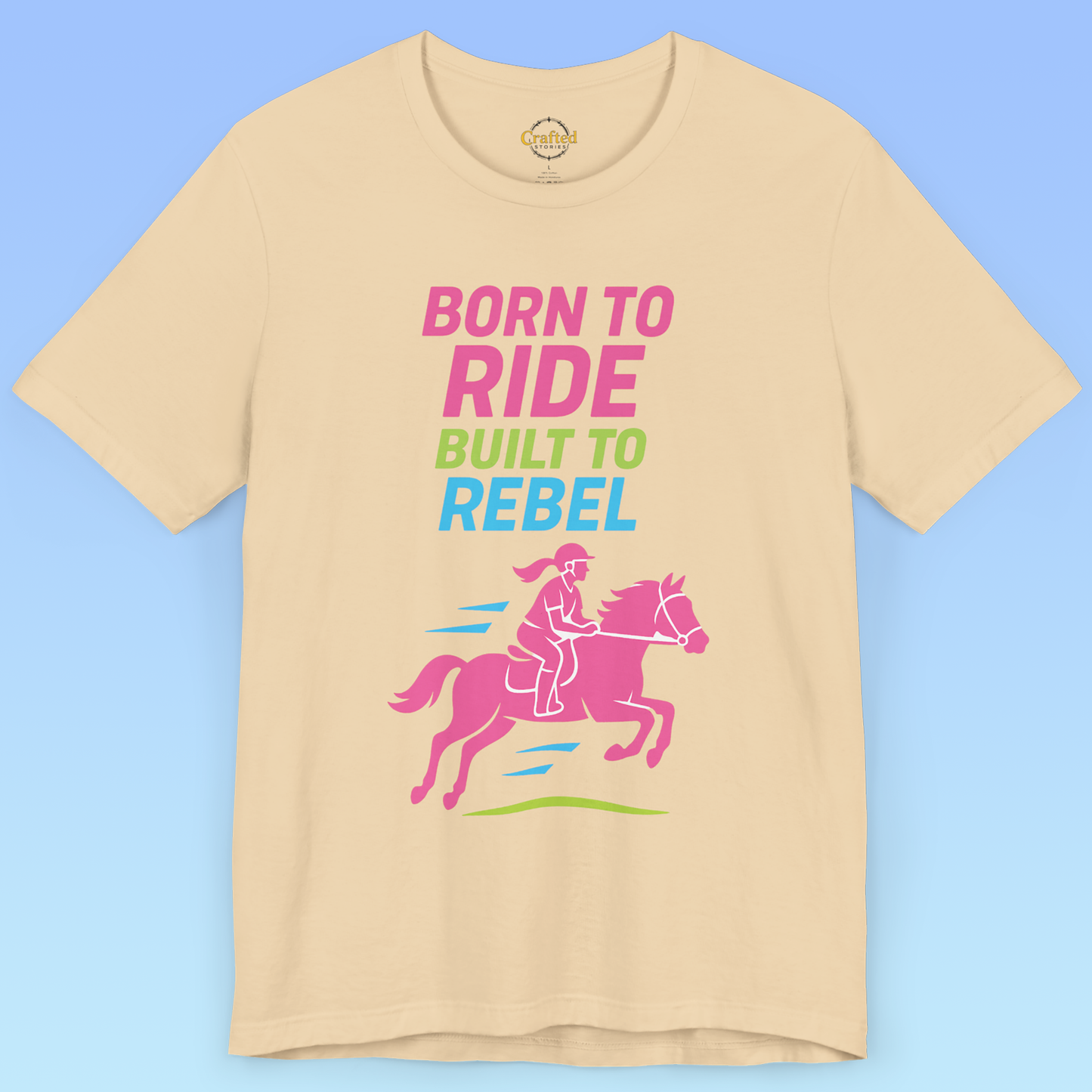 BORN TO RIDE- Short Sleeve Women T-shirt