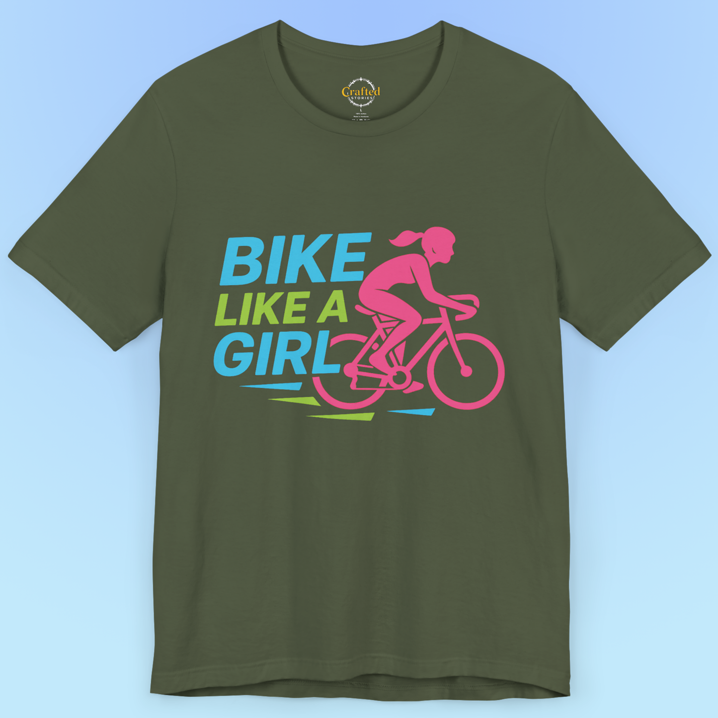 Bike like a Girl- Short Sleeve T- shirt