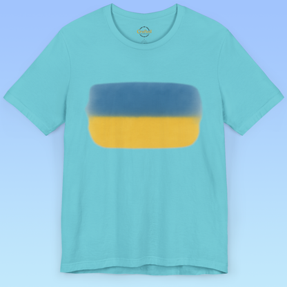 Ukrainian flag and love for homeland Short Sleeve T shirt