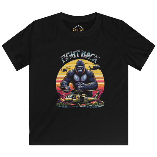 Fight Back and never give up Kids Softstyle Tee