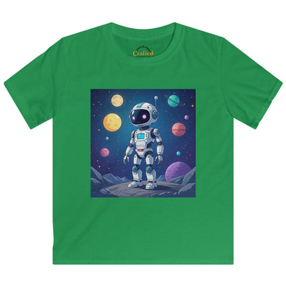 Brave Little Robot Kids Softstyle T-shirt