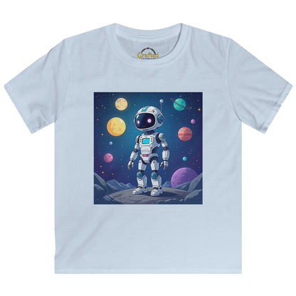 Brave Little Robot Kids Softstyle T-shirt