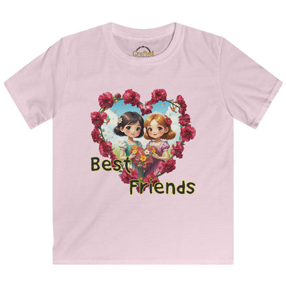 Best Friends girls Kids Softstyle Tee