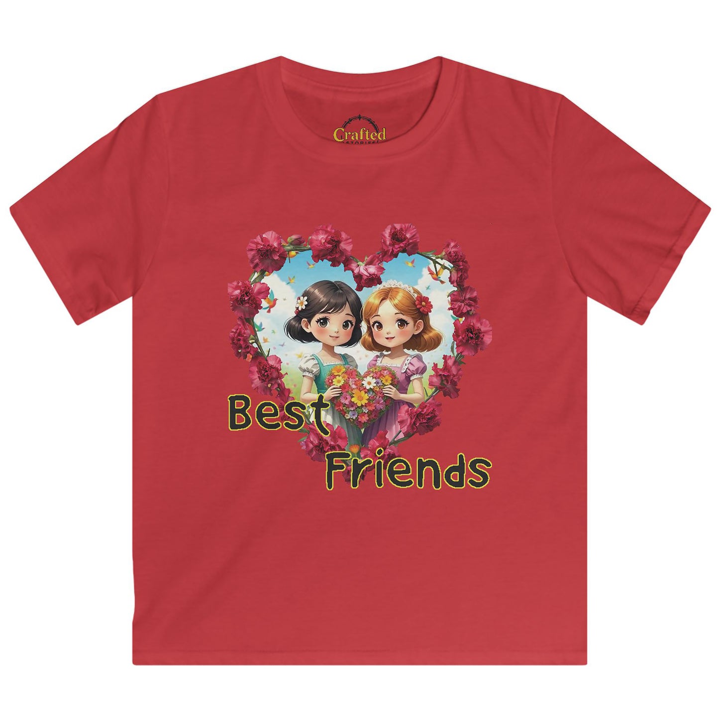 Best Friends girls Kids Softstyle Tee