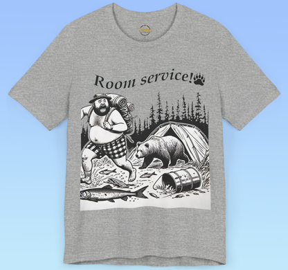 Room Service! – Wild Edition Camping T shirt Unisex Jersey Short Sleeve Tee