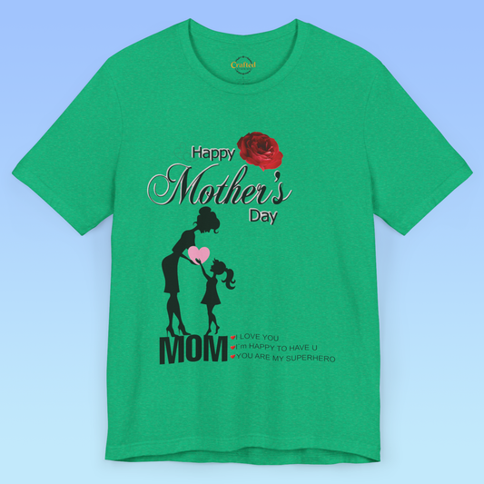 Mother`s Day, Thank You, Mom – Strong, Busy, Loved, Women Tee,  Jersey Short Sleeve T shirt