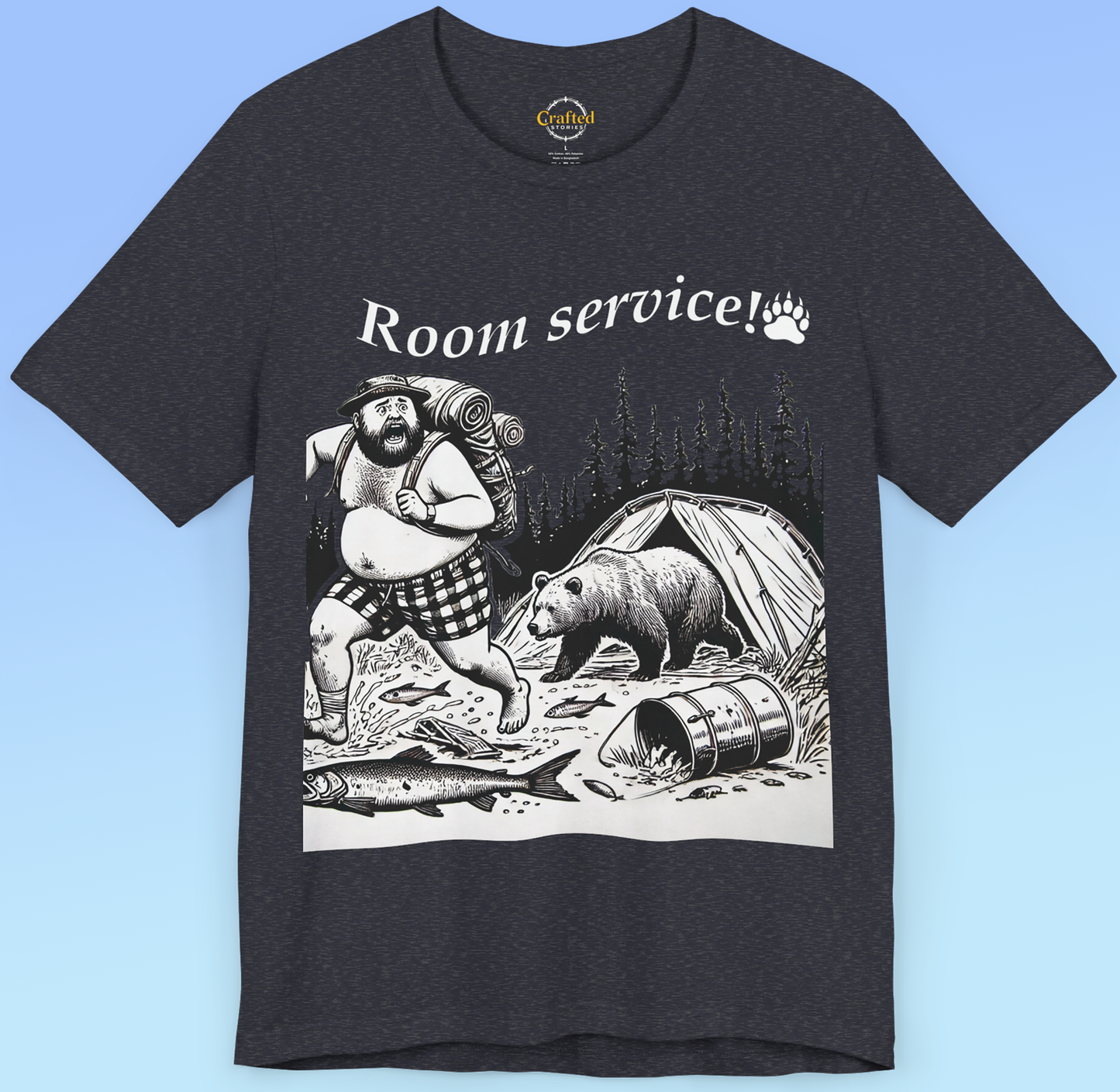 Room Service! – Wild Edition Camping T shirt Unisex Jersey Short Sleeve Tee