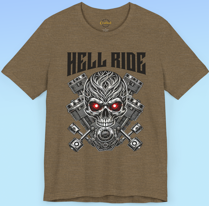 HELL RIDE – Rock ‘n’ Roll Tee Unisex Jersey Short Sleeve Tee