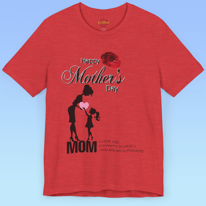 Mother`s Day, Thank You, Mom – Strong, Busy, Loved, Women Tee,  Jersey Short Sleeve T shirt