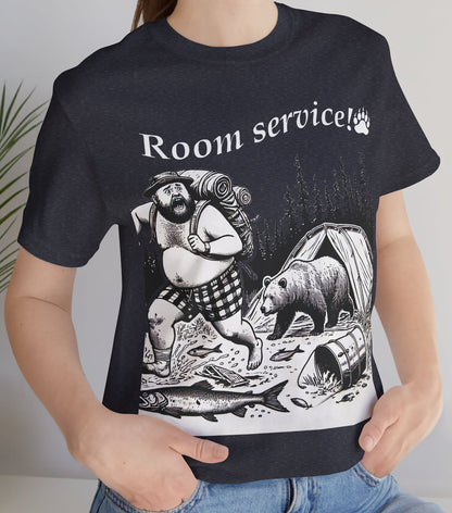 Room Service! – Wild Edition Camping T shirt Unisex Jersey Short Sleeve Tee
