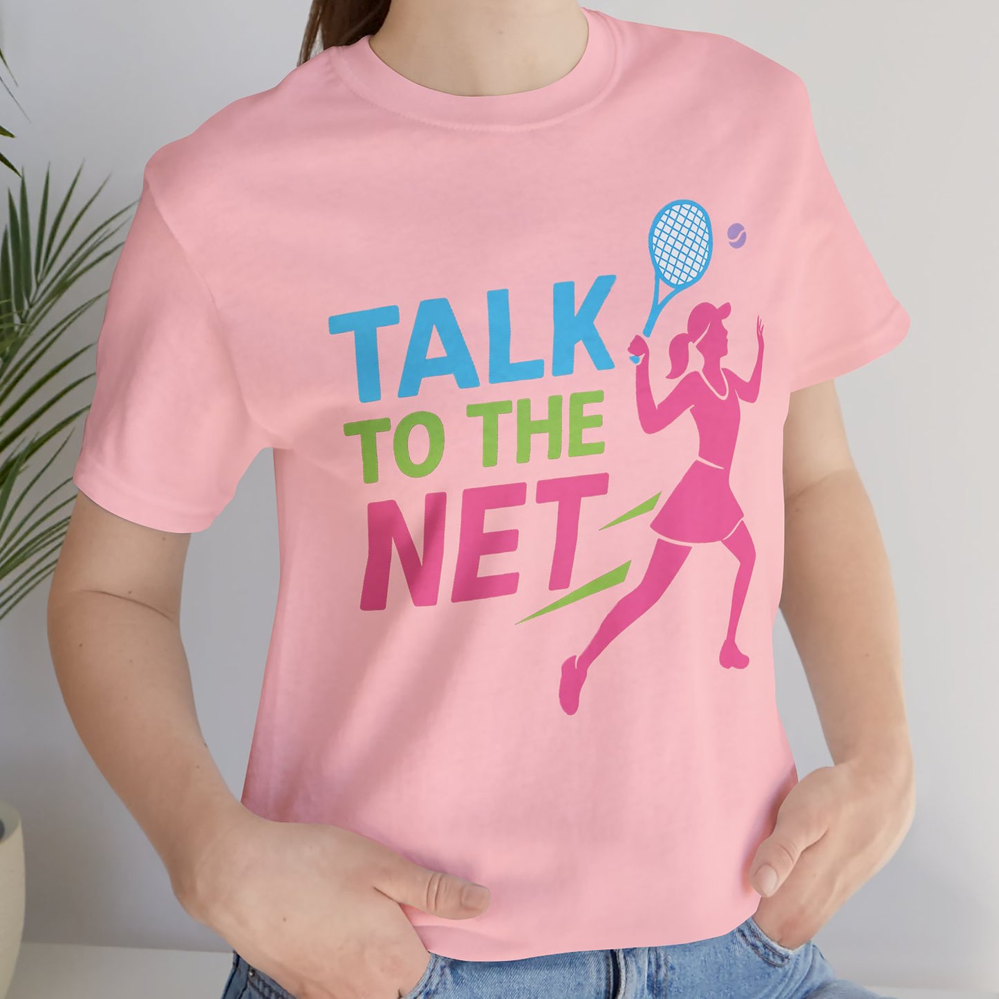 Talk to the Net- Tennis Short Sleeve T-shirt