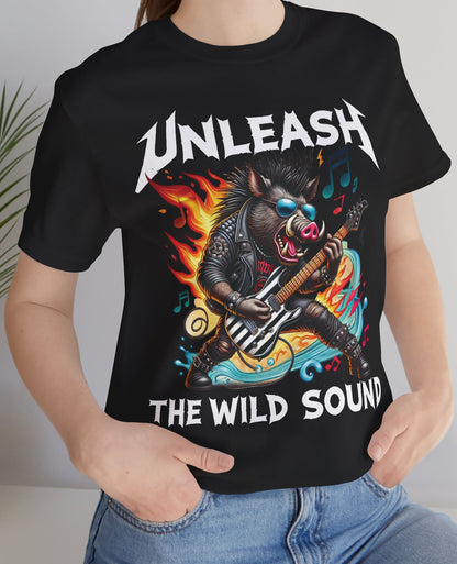 Unleash the wild sound....and the Beast within. Rock 'n' Roll Heavy Metal Tee, heavy sound, Unisex Jersey Short Sleeve T shirt