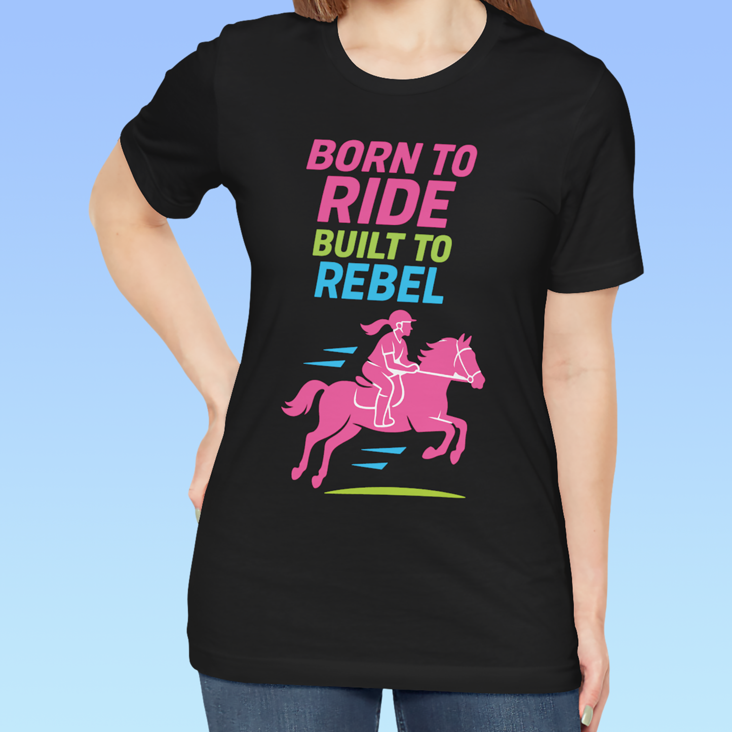 BORN TO RIDE- Short Sleeve Women T-shirt