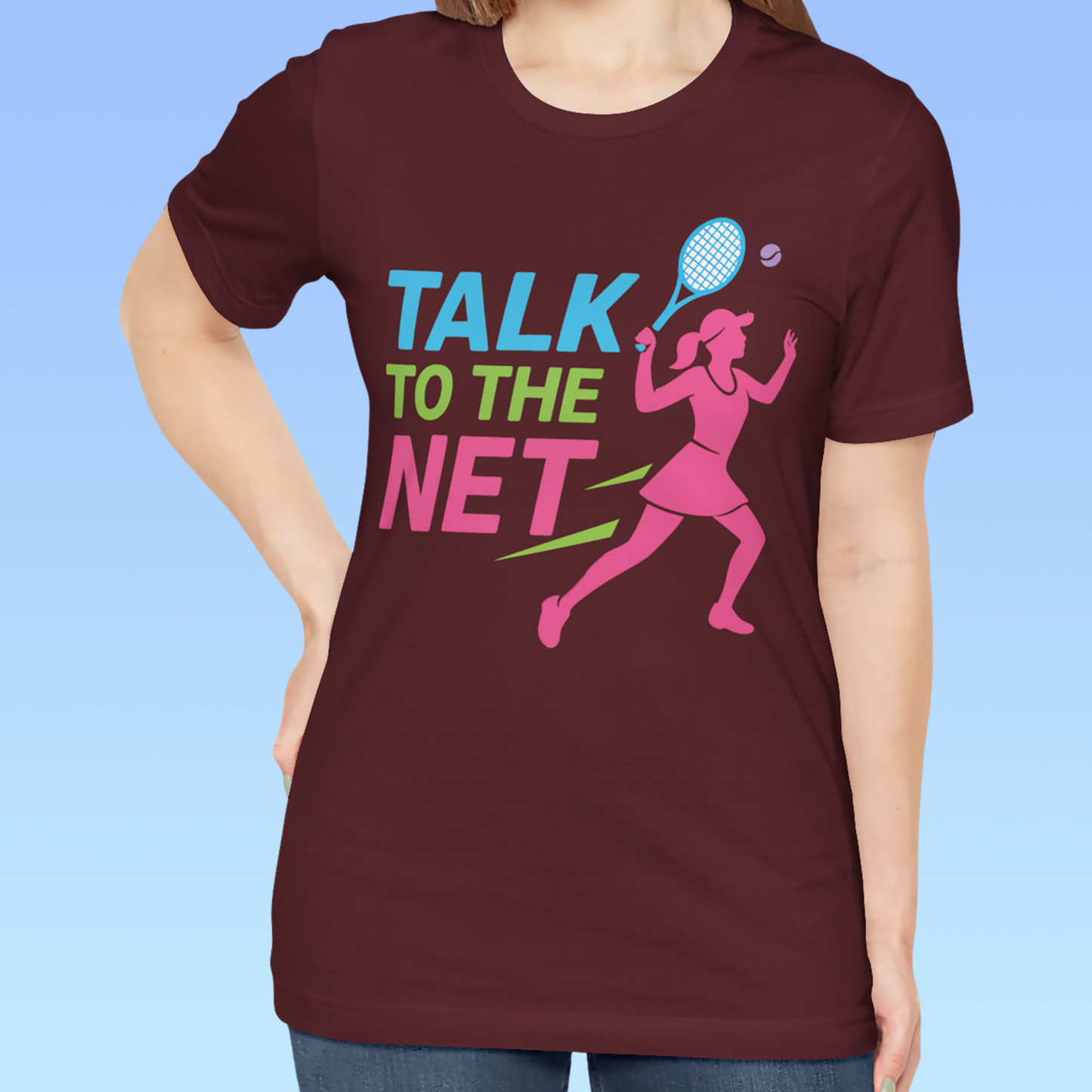 Talk to the Net- Tennis Short Sleeve T-shirt