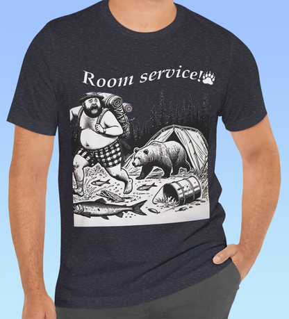 Room Service! – Wild Edition Camping T shirt Unisex Jersey Short Sleeve Tee