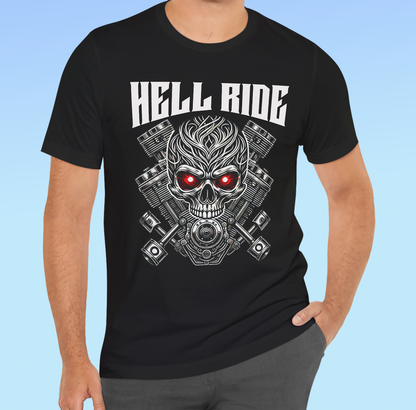 HELL RIDE – Rock ‘n’ Roll Tee Unisex Jersey Short Sleeve Tee