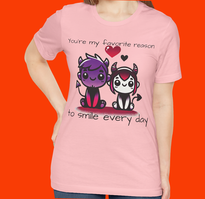 Happy Valentine`s Day Unisex Jersey Short Sleeve Tee