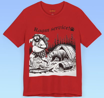 Room Service! – Wild Edition Camping T shirt Unisex Jersey Short Sleeve Tee