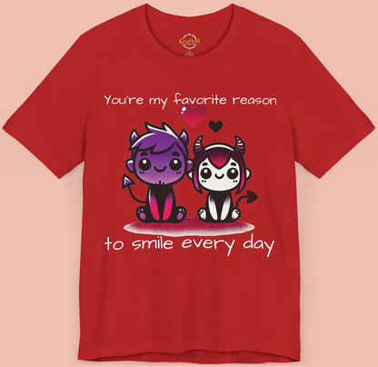 Happy Valentine`s Day Unisex Jersey Short Sleeve Tee