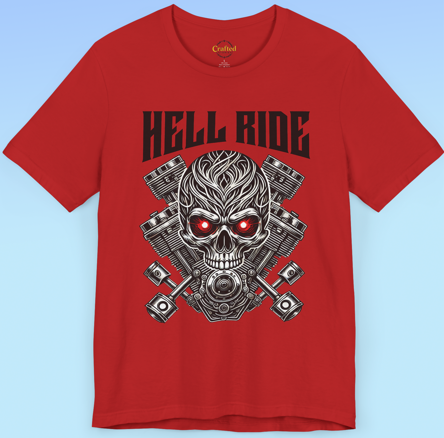 HELL RIDE – Rock ‘n’ Roll Tee Unisex Jersey Short Sleeve Tee