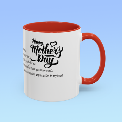 Happy Mother´s Day personalized Mug Accent Coffee Mug (11, 15oz)