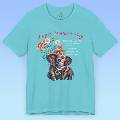 Mother's Day Love – Elephant Edition, women Jersey Short Sleeve T shirt