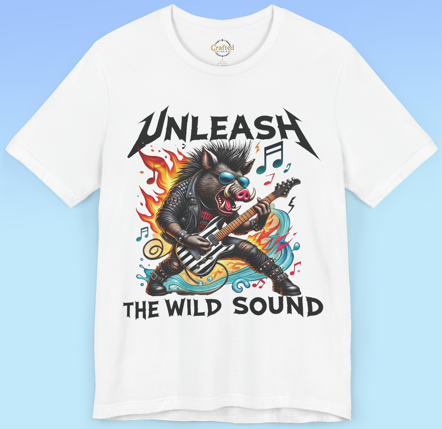Unleash the wild sound....and the Beast within. Rock 'n' Roll Heavy Metal Tee, heavy sound, Unisex Jersey Short Sleeve T shirt