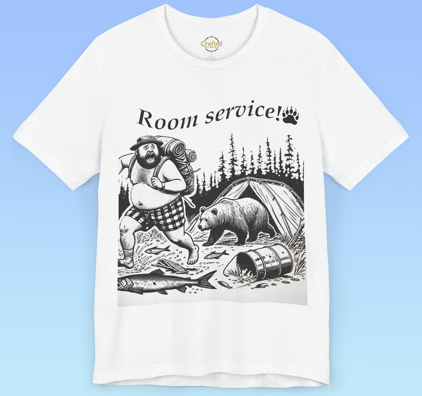 Room Service! – Wild Edition Camping T shirt Unisex Jersey Short Sleeve Tee
